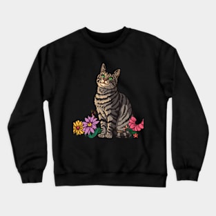 Cat Tarot Whisker Wisdom Chronicles Crewneck Sweatshirt